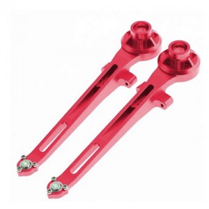 ALUMINIUM REAR SUSPENSION ARMS For TAMIYA 1/10 RC BBX BB-01 BUGGY 58719 - RED - BB01-02/RE