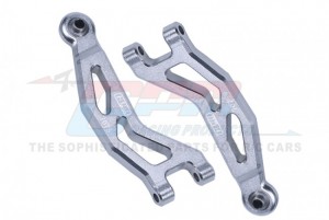 GPM MGG054 ALUMINUM 7075 FRONT UPPER SUSPENSION ARMS ARA330809 ARRMA 1/18 4WD GRANITE GROM MEGA 380 MONSTER ARA2102 - SILVER - MGG054-S
