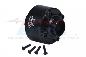 GPM XRT011 ALUMINIUM 7075 FRONT / CENTER / REAR DIFF CASE 7781X TRAXXAS 1/5 X-MAXX 6S 8S / XRT 8S - BLACK - XRT011-BK