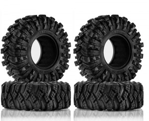 Mud Terrain Rubber Tyre 1.9 Inch 110 x 38mm - Diamond Shape For 1/10 AXIAL RACING CAPRA SCX10 UTB10 TRAXXAS TRX-4 Crawler Truck - RS-TYR131