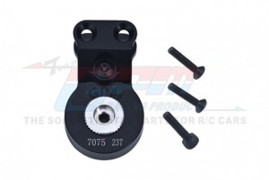 GPM MGO023T ALUMINUM 7075 SERVO SAVER STEERING 23T W. BUILT-IN SPRING ARA340192 ARRMA 1/10 GORGON 4X2 MEGA 550 MONSTER ARA3230ST1 - BLACK - MGO023T-BK