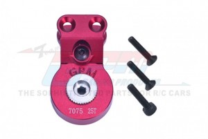 GPM MGO023T ALUMINUM 7075 SERVO SAVER STEERING 25T W. BUILT-IN SPRING ARA340192 ARRMA 1/10 GORGON 4X2 MEGA 550 MONSTER ARA3230ST1 - RED - MGO025T-R