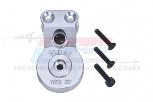 GPM MGO023T ALUMINUM 7075 SERVO SAVER STEERING 25T W. BUILT-IN SPRING ARA340192 ARRMA 1/10 GORGON 4X2 MEGA 550 MONSTER ARA3230ST1 - SILVER - MGO025T-S