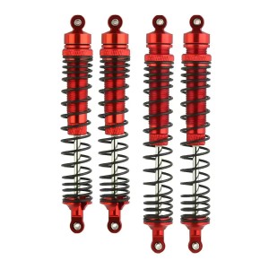 Aluminum Front & Rear Oil Damper Set AXI233025 AXI233023 1/10 AXIAL 4WD RBX10 RYFT ROCK BOUNCER AXI03005 - RED - RS-AXI233025/RE