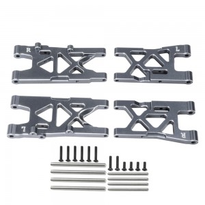 Aluminum Front & Rear Suspension Arm  ARA330789  ARA330790  For ARRMA ARA4404 1/8 MOJAVE 4X4 4S BLX - GUN SILVER - RS-ARA33078990/GS