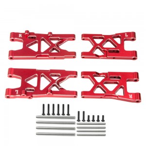 Aluminum Front & Rear Suspension Arm  ARA330789  ARA330790  For ARRMA ARA4404 1/8 MOJAVE 4X4 4S BLX - RED - RS-ARA33078990/RE
