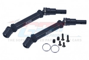 GPM MAM4120F/R ALUMINIUM FRONT/REAR CVD DRIVE SHAFT ARA311161 ARA311149 ARRMA RC 1/8 MOJAVE 4X4 4S BLX Desert Truck ARA4404T1 - BLACK - MAM4120F/R-BK