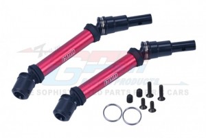 GPM MAM4120F/R ALUMINIUM FRONT/REAR CVD DRIVE SHAFT ARA311161 ARA311149 ARRMA RC 1/8 MOJAVE 4X4 4S BLX Desert Truck ARA4404T1 - RED - MAM4120F/R-R