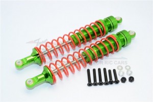 GPM YT125R ALUMINIUM REAR ADJUSTABLE SPRING  DAMPER (125MM) 1/10 RC AXIAL YETI ROCK RACER - Green - YT125R-G-OR