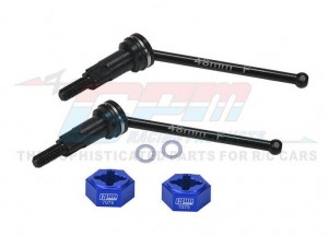 GPM MGG048FS Steel Front CVD Drive Shaft W Hex ARA311179  For ARRMA 1/18 GRANITE GROM ARA2102 / TYPHON GROM ARA2106 - BLUE - MGG048FS-B