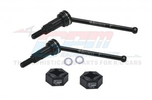 GPM MGG048FS Steel Front CVD Drive Shaft W Hex ARA311179  For ARRMA 1/18 GRANITE GROM ARA2102 / TYPHON GROM ARA2106 - MGG048FS-BK