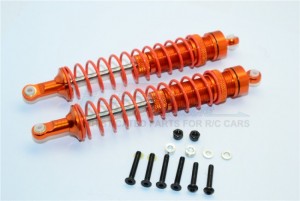 GPM YT125R ALUMINIUM REAR ADJUSTABLE SPRING  DAMPER (125MM) 1/10 RC AXIAL YETI ROCK RACER - YT125R-OR-OR