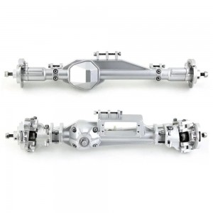 Complete F & R Portal Axle AXI232039 AXI232047 FOR 1/10 AXIAL RBX10 RYFT Bouncer - SILVER - RS-AXI23203947/SI