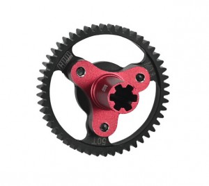 GPM MAF050TS ALUMINUM 7075 Steel M0.8 32P 50T Spur Gear Slipper ARA310948 1/10 ARRMA BIG ROCK GRANITE KRATON VORTEKS OUTCAST - RED - MAF050TS-R
