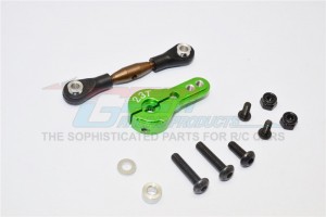 GPM YT16023 SPRING STEEL ANTI-THREAD TIE ROD WITH  ALUMINIUM SERVO HORN FOR 23T SPLINE 1/10 AXIAL YETI ROCK RACER - YT16023-G