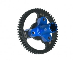 GPM MAF055TS ALUMINUM 7075 Steel M0.8 32P 55T Spur Gear Slipper ARA310948 1/10 ARRMA BIG ROCK GRANITE KRATON VORTEKS OUTCAST - BLUE - MAF055TS-B