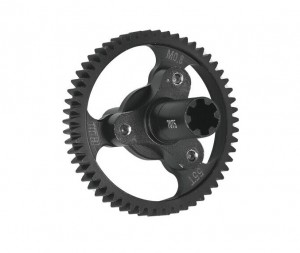 GPM MAF055TS ALUMINUM 7075 Steel M0.8 32P 55T Spur Gear Slipper ARA310948 1/10 ARRMA BIG ROCK GRANITE KRATON VORTEKS OUTCAST - BLACK - MAF055TS-BK