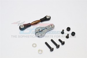 GPM YT16023 SPRING STEEL ANTI-THREAD TIE ROD WITH  ALUMINIUM SERVO HORN FOR 23T SPLINE 1/10 AXIAL YETI ROCK RACER - YT16023-GS