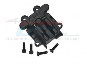 Aluminum 7075 Front Diff Cover ARA320749 For ARRMA 1/18 GRANITE GROM MONSTER ARA2102 / 1/18 TYPHON GROM BUGGY ARA2106 - BLACK - MGG012-BK