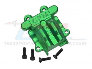 Aluminum 7075 Front Diff Cover ARA320749 For ARRMA 1/18 GRANITE GROM MONSTER ARA2102 / 1/18 TYPHON GROM BUGGY ARA2106 - GREEN - MGG012-G
