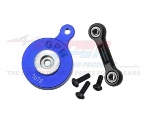 GPM MAM4025TSH Aluminum 7075 Direct Mount Servo Saver 25T W/ Fix Link ARA340200 ARA340181 For ARRMA 1/8 Mojave 4X4 1/10 Vorteks Vendetta Granite 3S 4S BLX - BLUE - MAM4025TSH-B