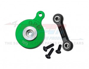 GPM MAM4025TSH Aluminum 7075 Direct Mount Servo Saver 25T W/ Fix Link ARA340200 ARA340181 For ARRMA 1/8 Mojave 4X4 1/10 Vorteks Vendetta Granite 3S 4S BLX - GREEN - MAM4025TSH-G
