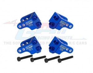 GPM LMTM2830 Aluminum 7075 Upper Sus Mount LOS211044 For LOSI 1/18 Mini LMT 4X4 Monster LOS01026 - BLUE - LMTM2830-B