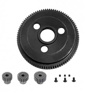 STEEL 48P 90T SPUR GEAR W/ PINION GEAR 19T 21T 23T 4690 FOR 1/10 RC TRAXXAS SLASH STAMPEDE BIGFOOT RUSTLER - TRX-4690T