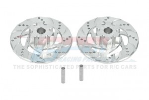 GPM UDR010DX+3N ALUMINUM 7075 +3MM FRONT/REAR HEX WITH BRAKE DISK WITH SILVER LINING TRAXXAS 1/7 UNLIMITED DESERT RACER 85076-4 - SILVER - UDR010DX+3N-S