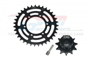 Steel Hub Chain Sprocket Set LOS262003 LOS262004 35T 11T For LOSI 1/4 Promoto MX Motorcycle LOS06000 LOS06002 - MX3511S
