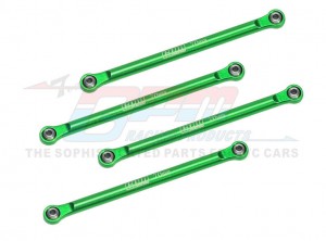 GPM Aluminum 7075 Lower 4-Link Bar Set LOS214045 For LOSI 1/18 Mini LMT Monster LOS01026 - LMTM014FR-G