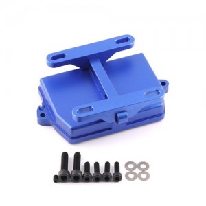 Aluminum Adjustable Radio Device Receiver Box Bracket 7724 For TRAXXAS 1/5 4WD X-MAXX 6S 8S / 1/6 XRT 8S Monster - BLUE - TRX-7724/BU