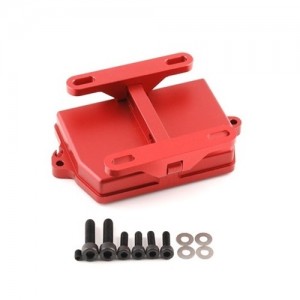 Aluminum Adjustable Radio Device Receiver Box Bracket 7724 For TRAXXAS 1/5 4WD X-MAXX 6S 8S / 1/6 XRT 8S Monster - RED - TRX-7724/RE