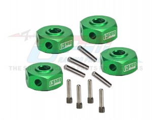 GPM LMTM010 Aluminum 7075 Hex Adapters 12mm LOS212050 For LOSI 1/18 Mini LMT Monster LOS01026 - LMTM010-G