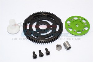 ALUMINIUM SPUR GEAR ADAPTER + STEEL  SPUR GEAR 32 PITCH 64T AXIAL YETI ROCK RACER - YT1664T-G