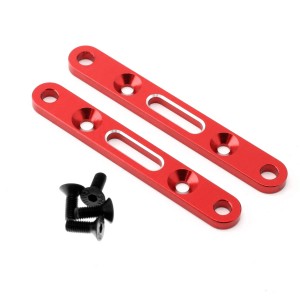 Aluminum Front And Rear Lower Suspension Arm Mount  ARA320589 ARA320590 For 1/8 ARRMA MOJAVE 4S 4X4 BLX Truck ARA4404 - RED - RS-ARA320589/RE