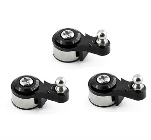 Aluminum Servo Horn W/ Build-in Spring Set 5669 For TRAXXAS 1/10 RC TRX-4 TRX-6 Crawler Truck - BLACK - TRX-5669/BK
