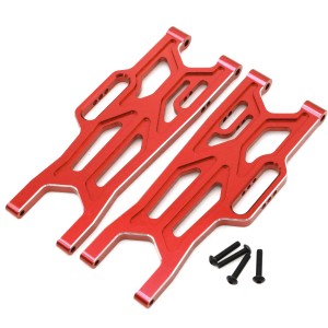Aluminum Front Suspension Arms ARA330711 For ARRMA 1/10 KRATON / OUTCAST 4X4 4S V2 BLX TRUCK - RED - RS-ARA330711/RE