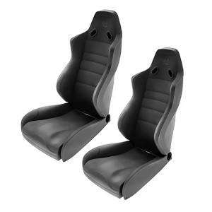 Universal Foldable Driver Seat Set - 2pcs Type A For 1/10 RC Crawler Truck Axial SCX-10 WRAITH RR10 TRAXXAS TRX-4 - BLACK - AS-DST01/BK