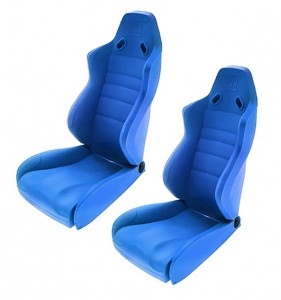 Universal Foldable Driver Seat Set - 2pcs Type A For 1/10 RC Crawler Truck Axial SCX-10 WRAITH RR10 TRAXXAS TRX-4 - AS-DST01/BU