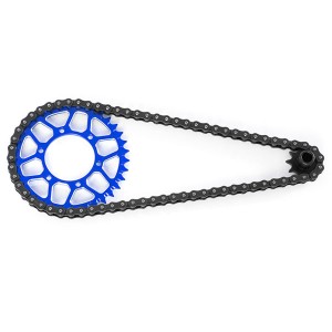 Aluminum 7075 Front Chain Sprocket Set - 10T Chain 70 Roller LOS262000 For LOSI 1/4 PROMOTO MX Motorcycle Bike LOS06000 - BLUE - LOS2620034/BU