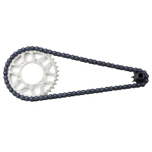 Aluminum 7075 Front Chain Sprocket Set - 10T Chain 70 Roller LOS262000 For LOSI 1/4 PROMOTO MX Motorcycle Bike LOS06000 - SILVER - LOS2620034/SI