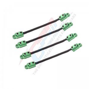 GPM Aluminum Front & Rear Suspension Travel Limit Straps LOS243013 For LOSI 1/18 Mini LMT Monster LOS01026 - LMTMSP-G