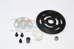 ALUMINIUM SPUR GEAR ADAPTER STEEL  SPUR GEAR 32 PITCH 66T AXIAL YETI ROCK RACER - YT1666T-S