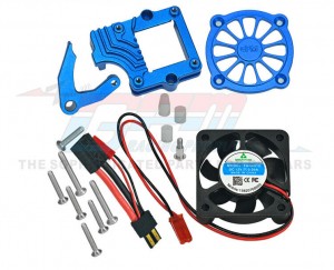 GPM Aluminum Motor Cooling Fan With Switch For TRAXXAS 1/10 TRX-4 TRX-6 CRALWER - TRX4015FAN-B