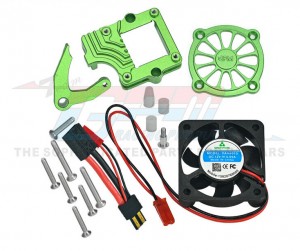 GPM Aluminum Motor Cooling Fan With Switch For TRAXXAS 1/10 TRX-4 TRX-6 CRALWER - TRX4015FAN-G