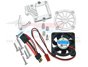 GPM Aluminum Motor Cooling Fan With Switch For TRAXXAS 1/10 TRX-4 TRX-6 CRALWER - TRX4015FAN-S