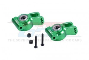 GPM ALUMINUM 7075 REAR HUB W/ LARGE SIZE BEARINGS LOS234020 FOR RC LOSI 1/10 LASERNUT TENACITY LOS03028 - GREEN - LU4022N-G
