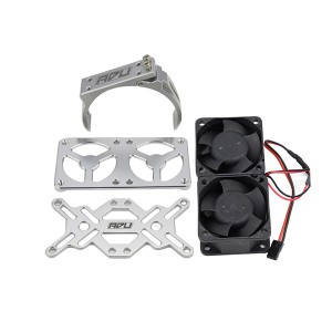 Aluminum 7075 5028 15000rpm Twin Cooling Fan Mount For HOBBYWING 70 SERIES 1/5 RC MONSTER TRUCK - AS-FAN502870125