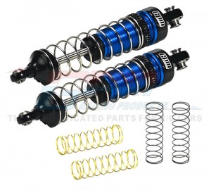 GPM LMTM065F/R Aluminum Front / Rear Shock Set LOS213010 For LOSI RC 1/18 Mini LMT Monster LOS01026T1 - BLUE - LMTM065F/R-B